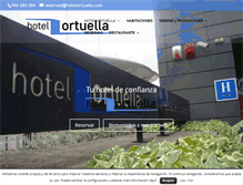 Tablet Screenshot of hotelortuella.com